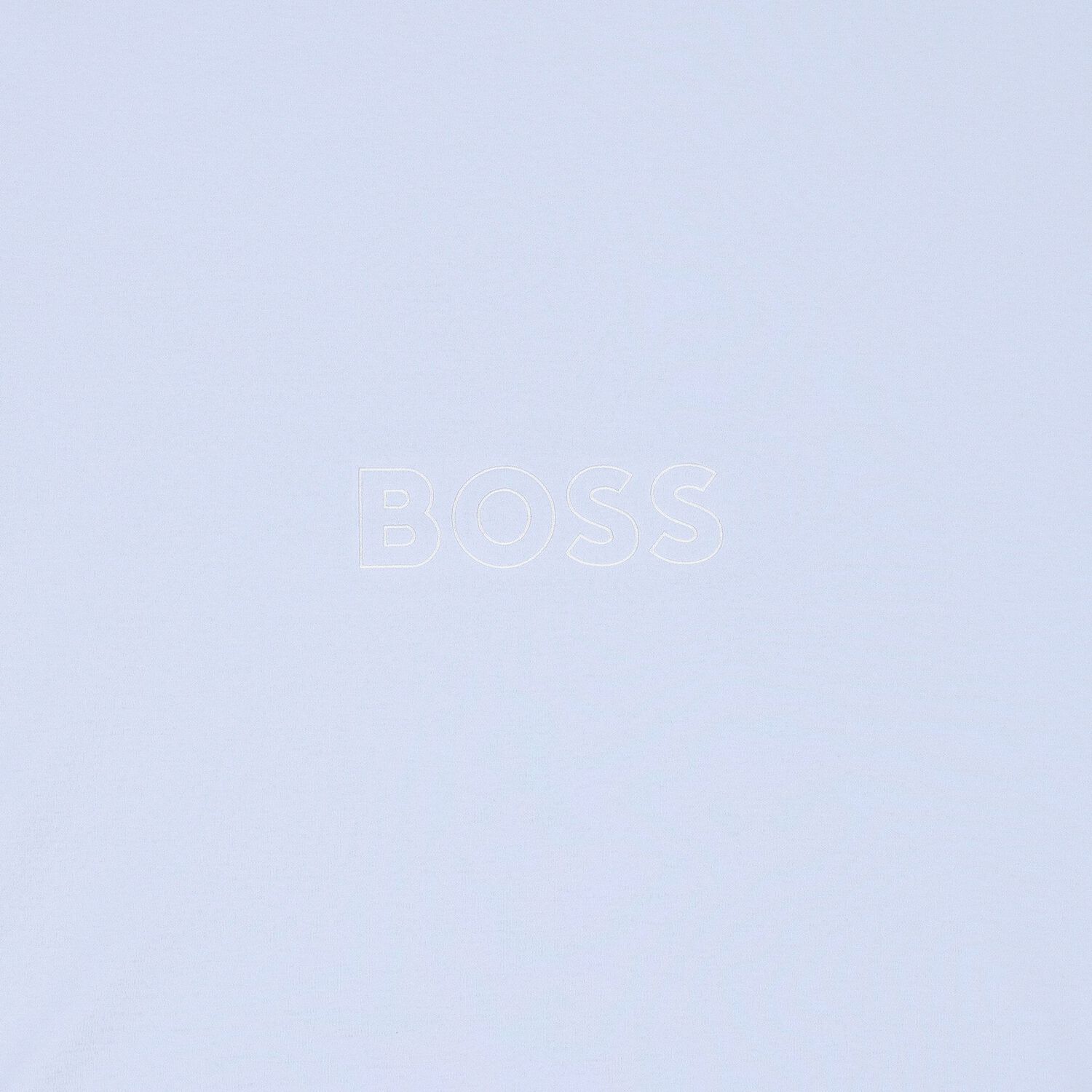 Baby Boys Blue Logo Blanket, 2, hi-res