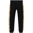 Boys Black Logo Tracksuit, 1, hi-res