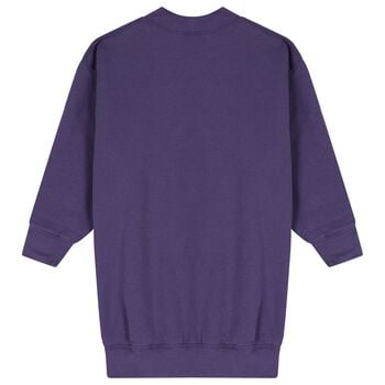 Girls Purple Polo Bear Dress