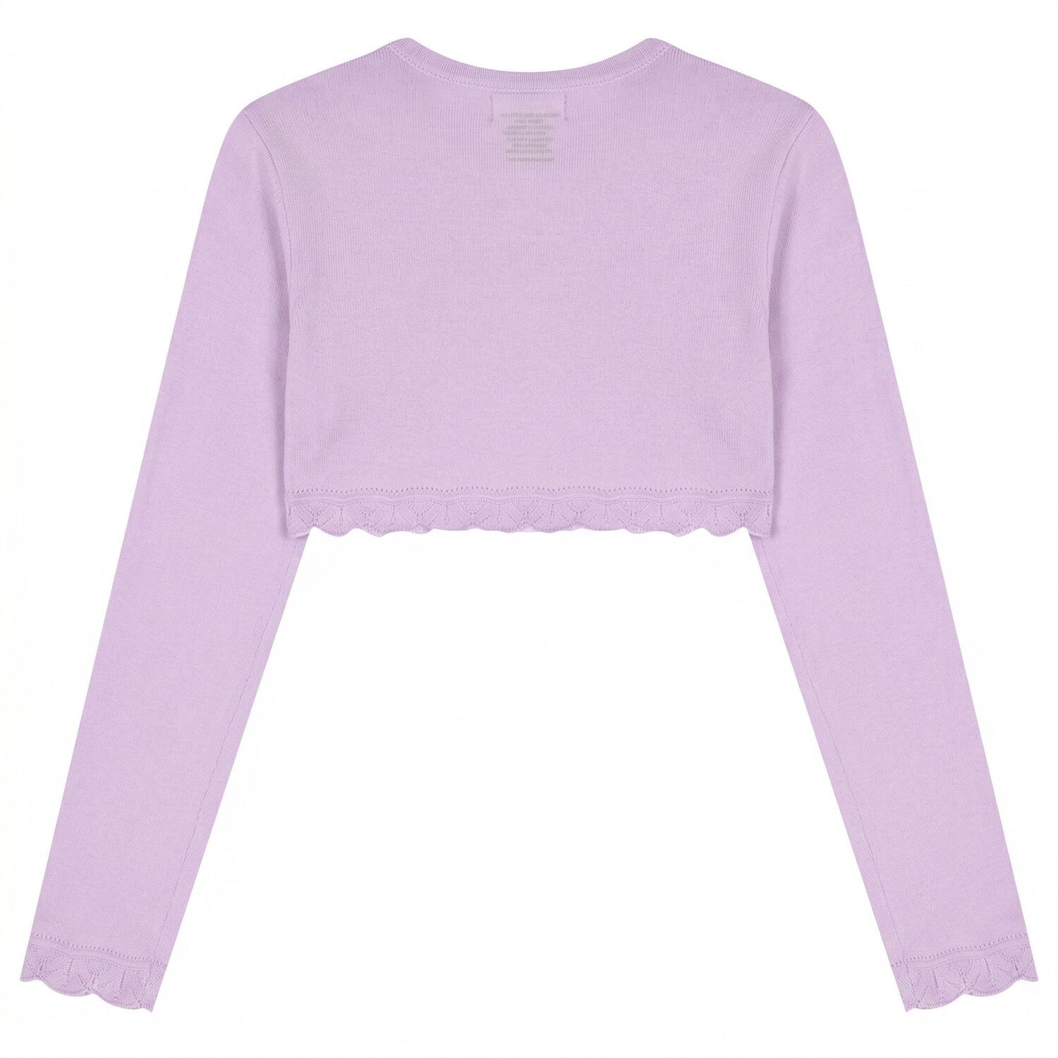 Girls Purple Bolero Knit Cardigan, 6, hi-res
