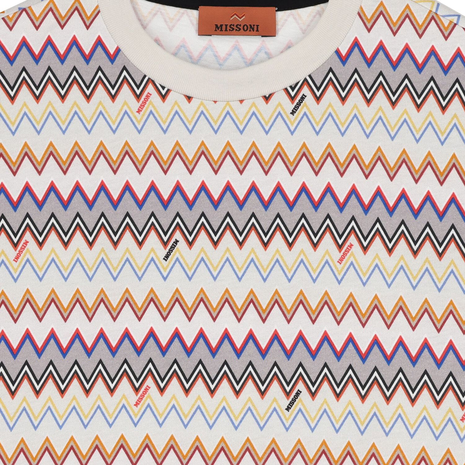 Boys Beige Zigzag T-Shirt, 1, hi-res