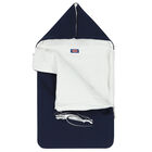 مدس بالشعار باللون الابيض والكحلى للاولاد, 1, hi-res