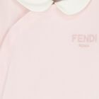 Baby Girls Pink & Ivory Logo Babygrow Gift Set , 1, hi-res