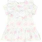 Younger Girls Pink & White Dress, 1, hi-res