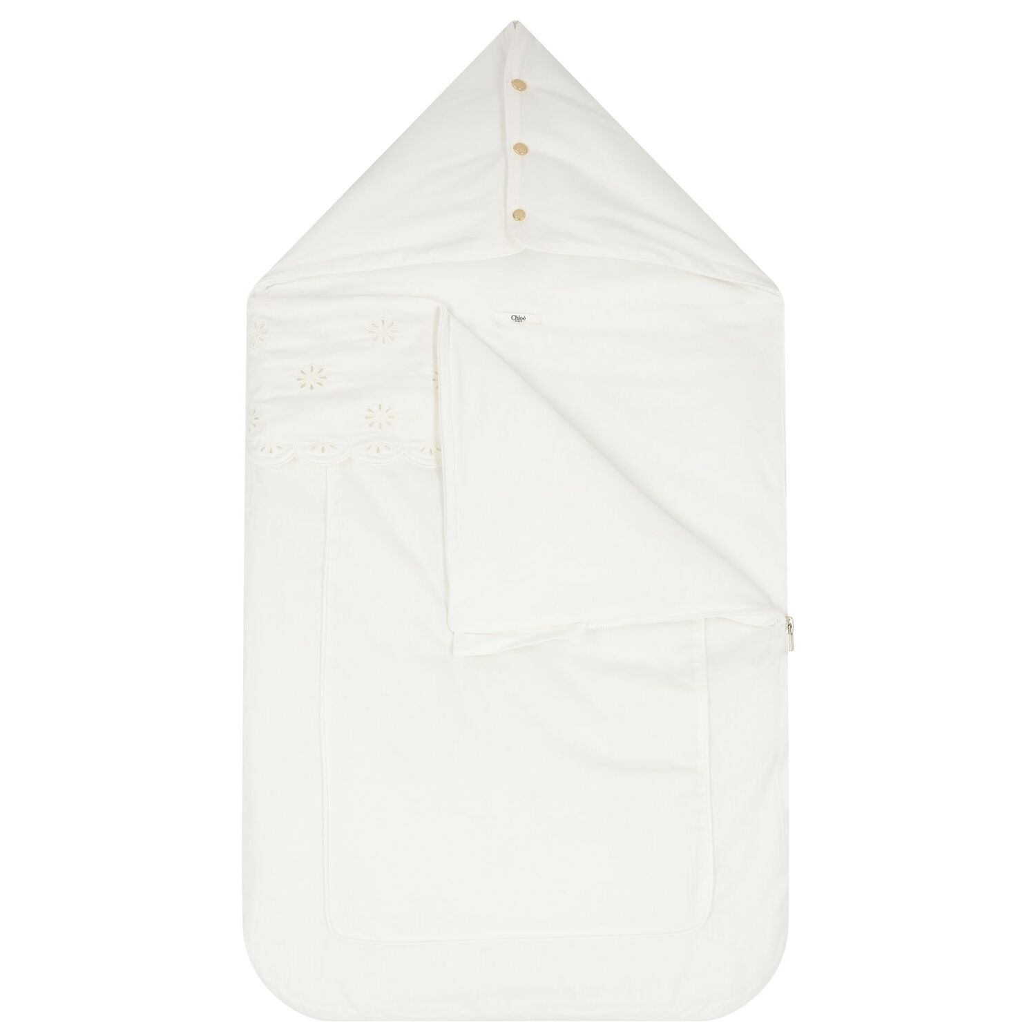 Baby Girls Ivory Logo Nest, 1, hi-res