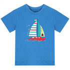 Younger Boys Blue Sail Boat T-Shirt, 1, hi-res