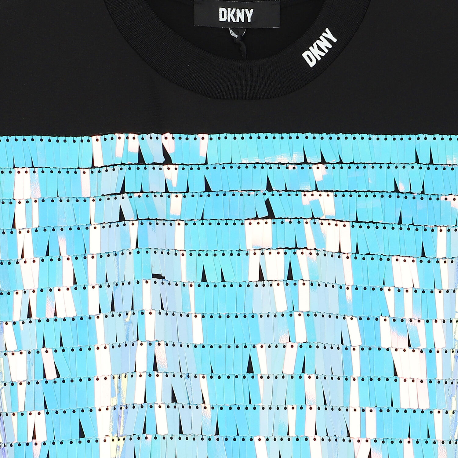 فستان مزين بالترتر باللون الأسود , 1, hi-res