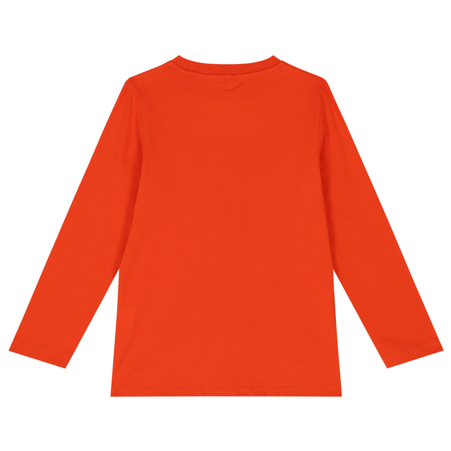 Girls Orange Floral Long Sleeve Top, 1, hi-res
