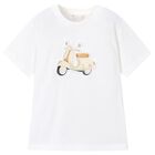 Boys Ivory Motorbike T-Shirt, 2, hi-res