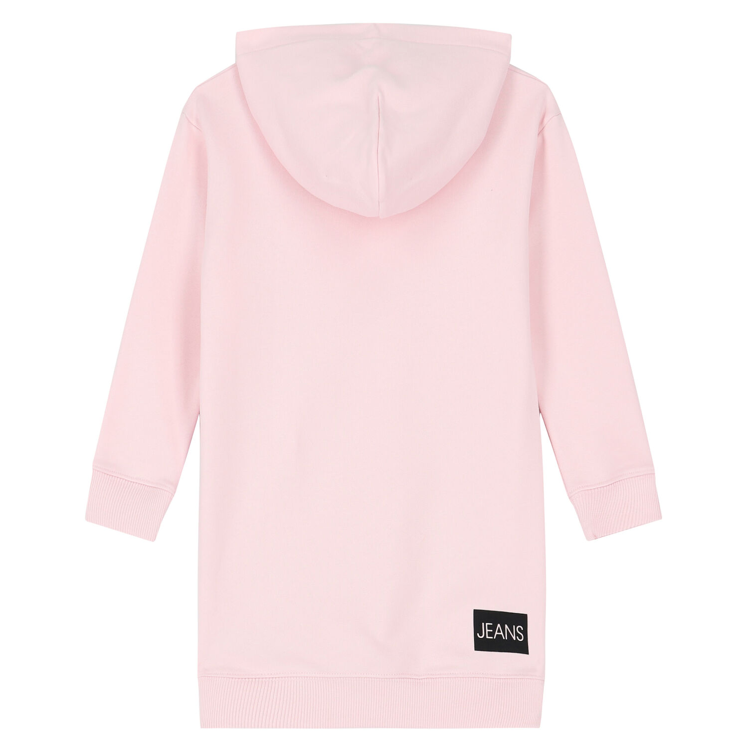 Girls Pink Logo Hooded Dress, 1, hi-res image number null