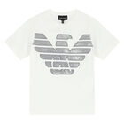 Boys Ivory Logo T-Shirt, 1, hi-res