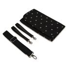 حقيبه تغيير حفاضات بالشعار باللون الاسود , 1, hi-res