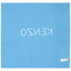 بطانية محبوكة بالشعار باللون الأزرق للأولاد, 2, hi-res