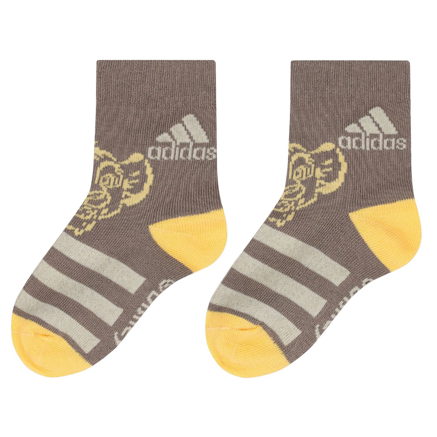 Beige, Grey & Green Logo Socks ( 3- Pack ), 1, hi-res