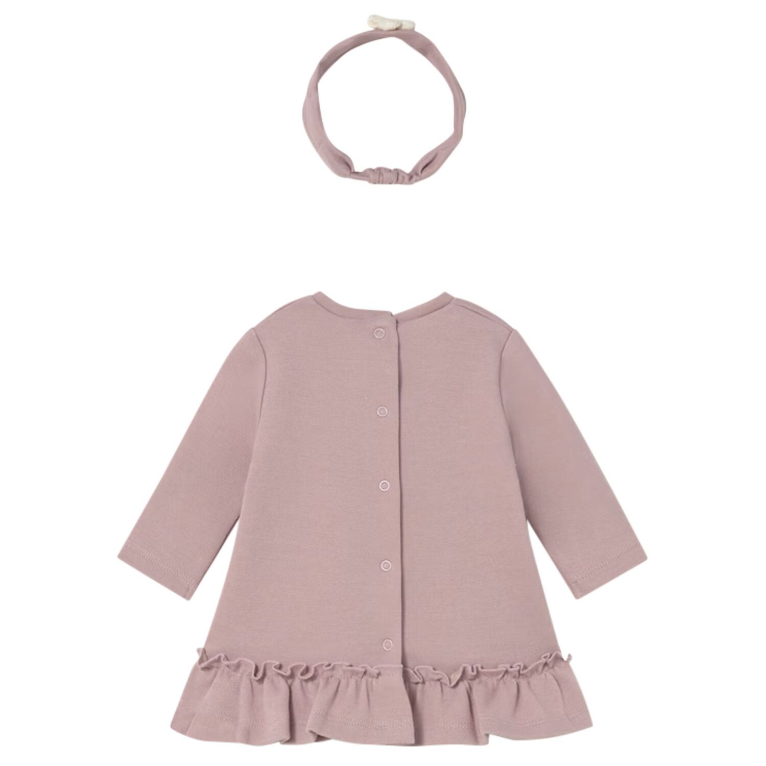 طقم فستان للبنات بطبعه جراء باللون الوردى , 3, hi-res image number null