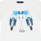 Boys White Logo T-Shirt, 1, hi-res