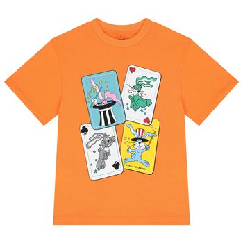 Boys Orange Logo Bunnies T-Shirt