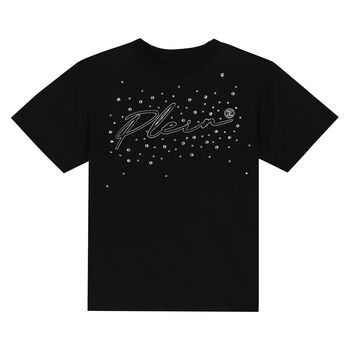 Girls Black Logo T-shirt