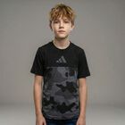 Boys Black Camoflauge T-Shirt, 1, hi-res