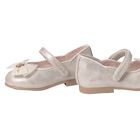 حذاء بنات بفيونكة باللون الذهبي, 1, hi-res