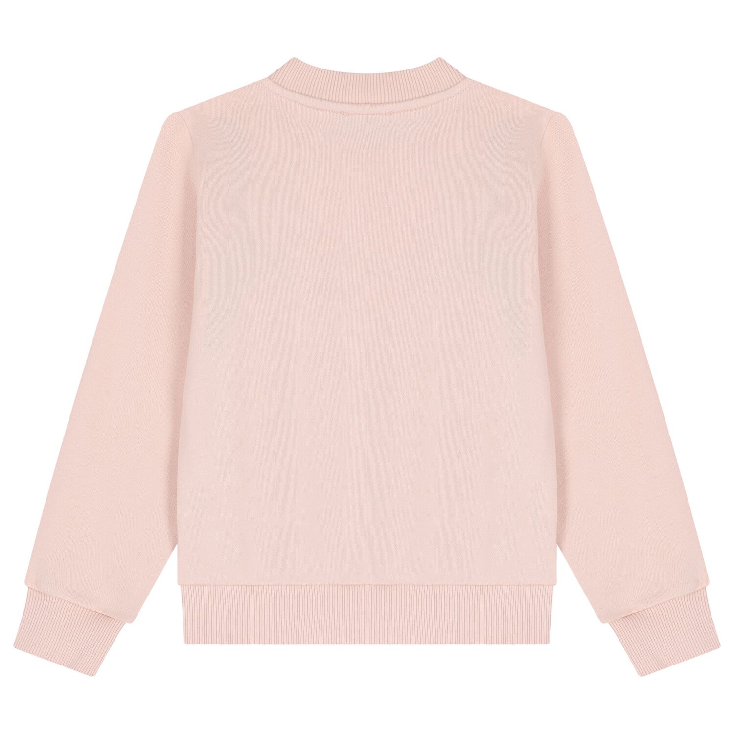 سويت شيرت بنات بالشعار باللون الوردى, 1, hi-res