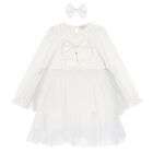 Girls Ivory Tulle Dress Set, 2, hi-res