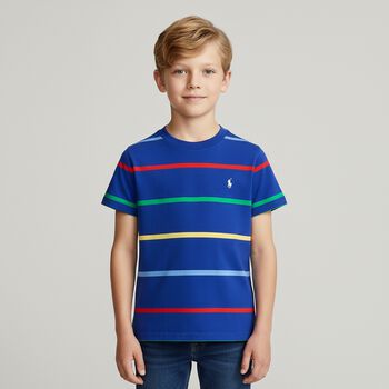 Boys Multi-Coloured Logo T-Shirt