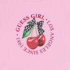 Girls Pink Cherry Logo T-Shirt, 1, hi-res