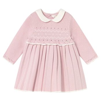 Baby Girls Pink Knitted Dress