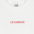 بلوزة بيضاء بأكمام طويلة بشعار للأولاد, 1, hi-res