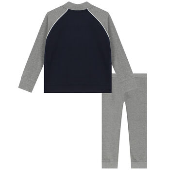 Boys Navy & Grey Tracksuit
