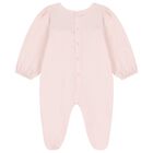 Baby Girls Pink & Gold Ruffled Babygrow, 2, hi-res