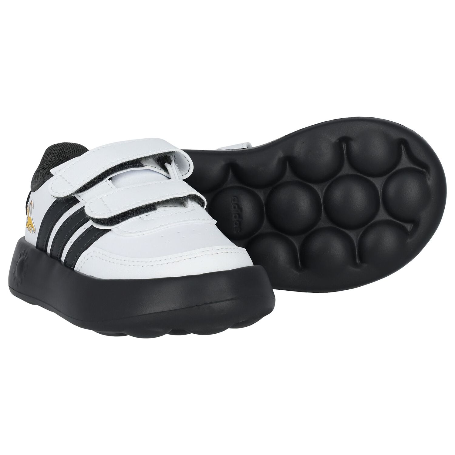 حذاء رياضى بشعار الأسد الملك  باللون الأبيض والأسود, 1, hi-res