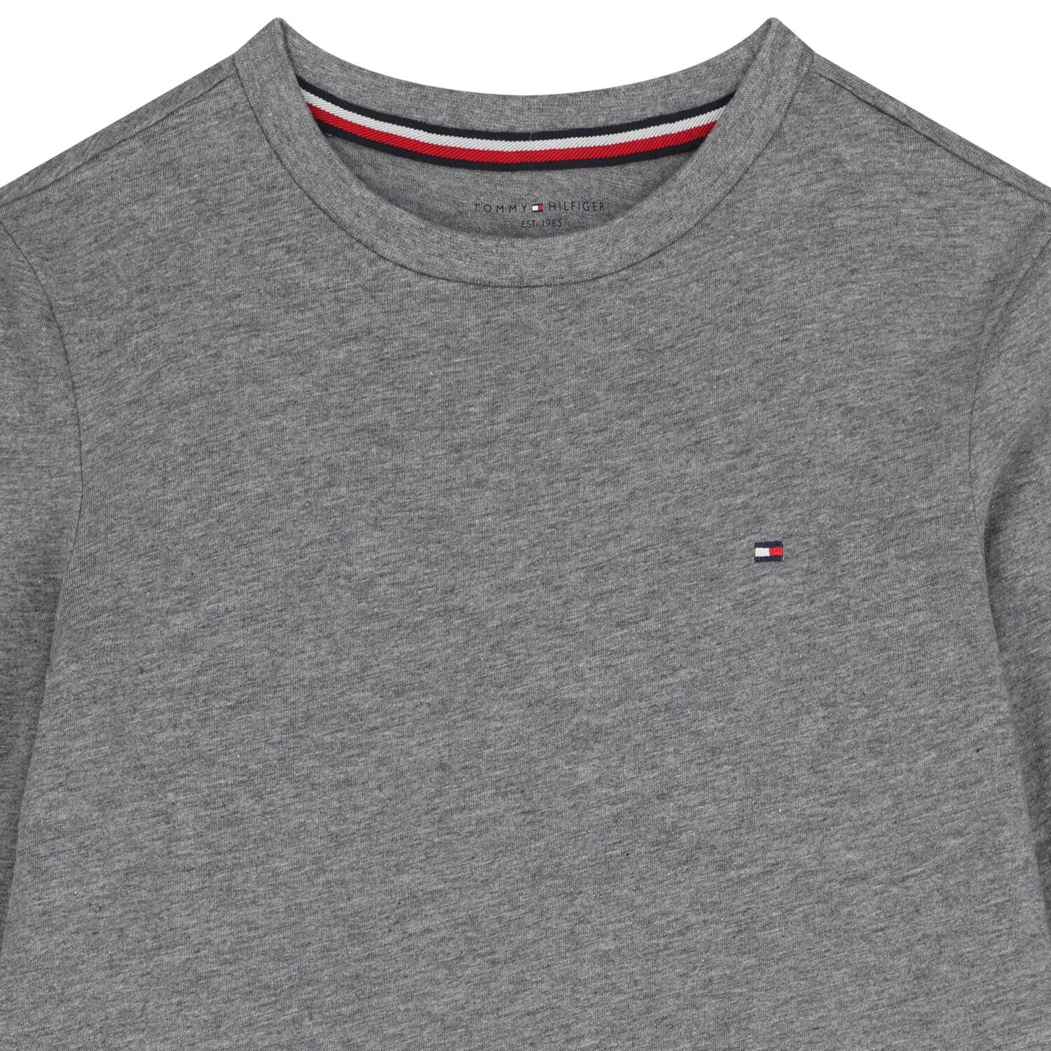 Boys Black & Grey Cotton Logo Long Sleeve Top( 2-Pack ), 2, hi-res