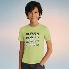 Younger Boys Green Logo T-Shirt, 4, hi-res