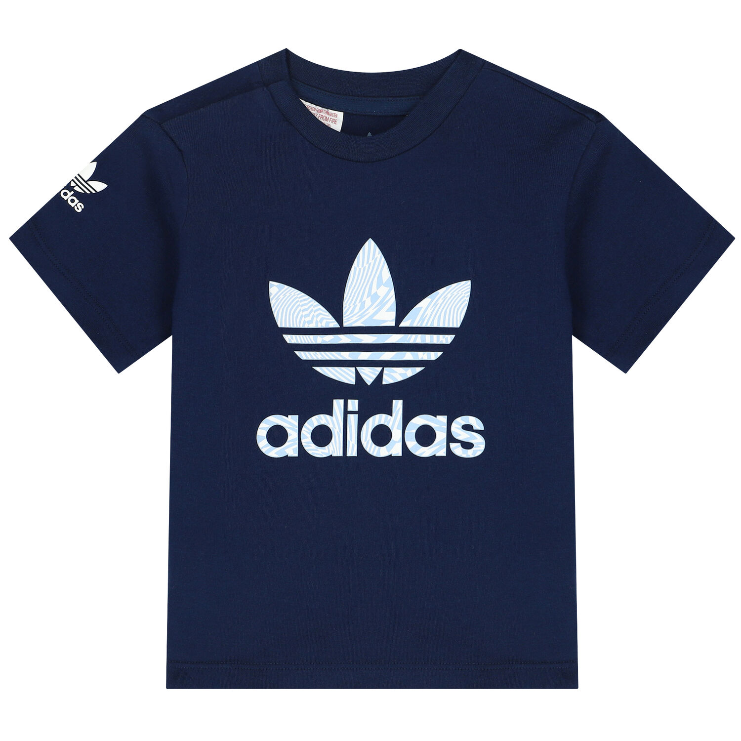 طقم شورت بالشعار باللون الكحلي للأولاد, 1, hi-res