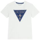 Boys White Logo T-Shirt, 3, hi-res