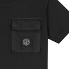 Boys Black Logo T-Shirt, 3, hi-res