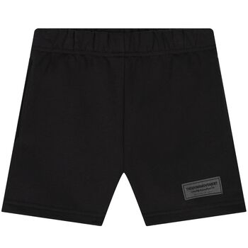 The Giving Movement Black Logo Shorts, 3 Black Logo Shorts