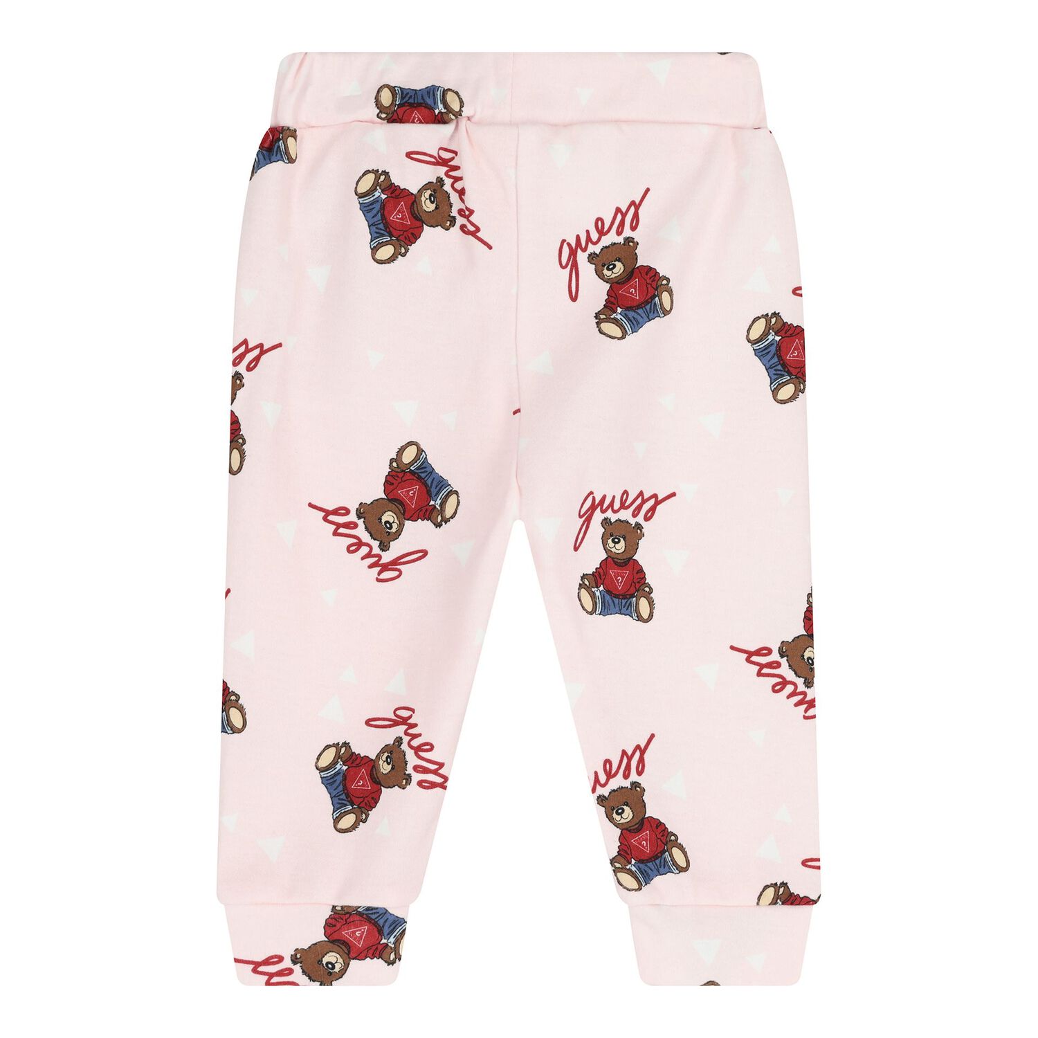 طقم ملابس داخلية للبنات الصغيرات مزين بشعار دب تيدي باللونين الوردي والأبيض, 1, hi-res