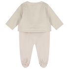 Beige Logo Babygrow Gift Set, 1, hi-res