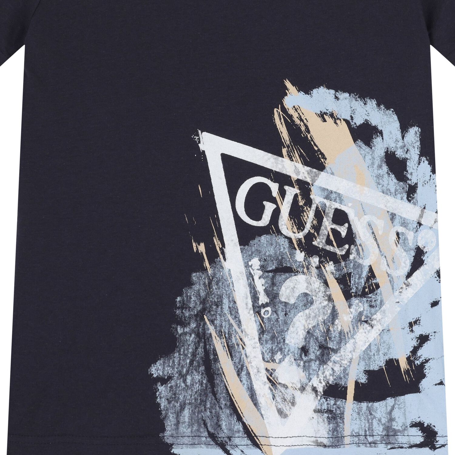 تشيرت بالشعار باللون الاسود للاولاد, 4, hi-res