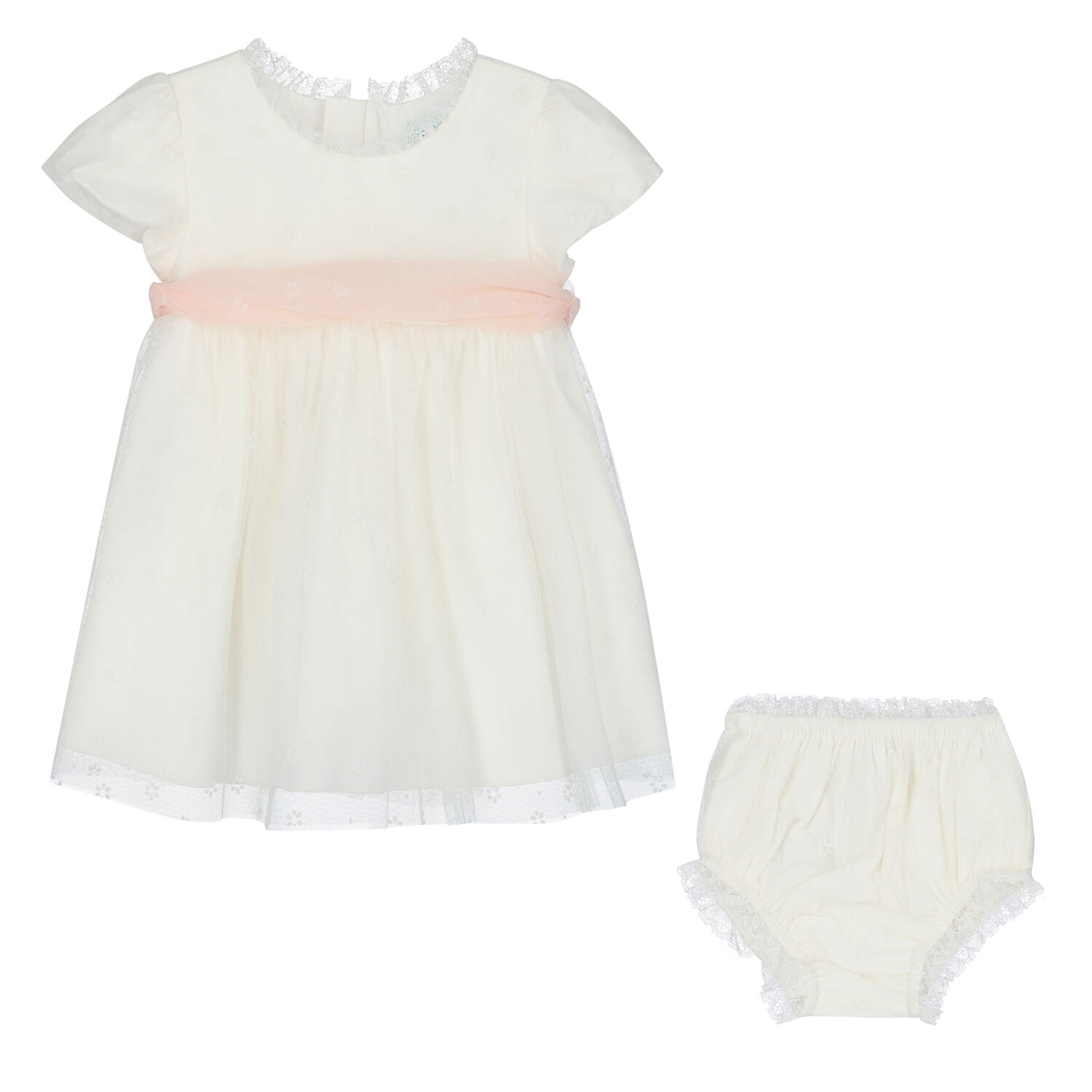 طقم فستان تول باللون الأبيض, 1, hi-res