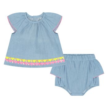 Baby Girls Denim Dress Set