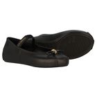 Girls Black Bow Shoes, 1, hi-res