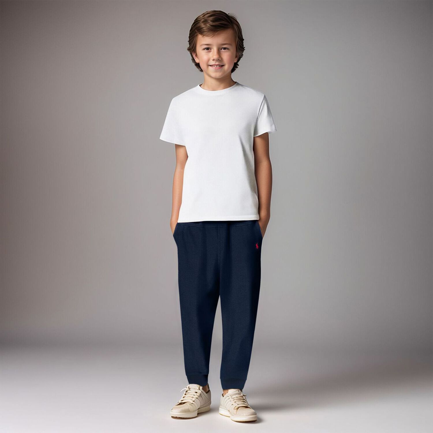 Boys Navy Logo Joggers, 2, hi-res image number null