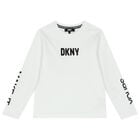 White Logo Long Sleeve Top, 1, hi-res