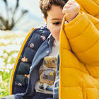 Younger Boys Ivory Robot Long Sleeve Top, 1, hi-res