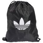 Black Trefoil Logo Gym Sack, 1, hi-res