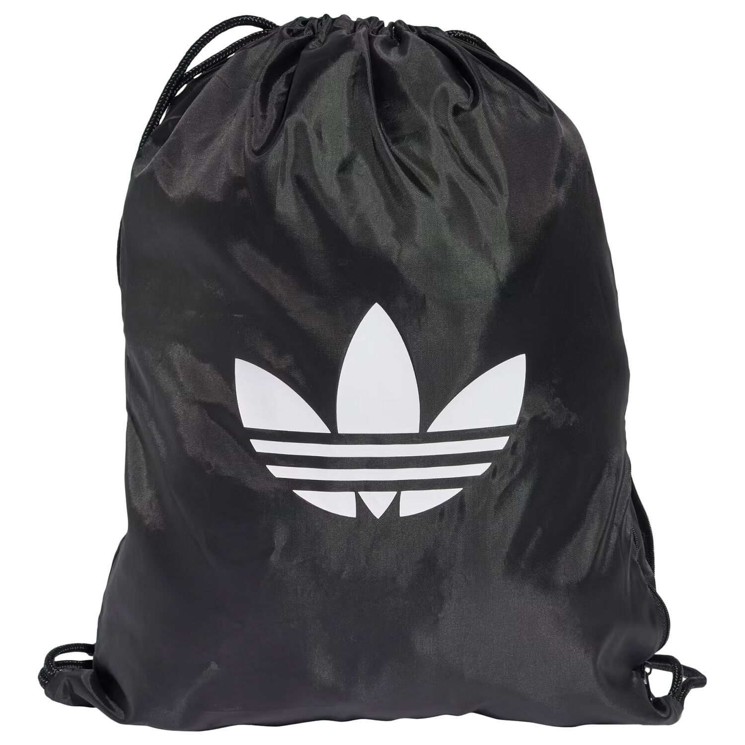 Black Trefoil Logo Gym Sack, 1, hi-res